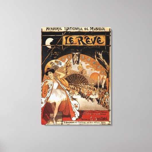 Toile Le Reve Ballet Performance Opéra (Recto)