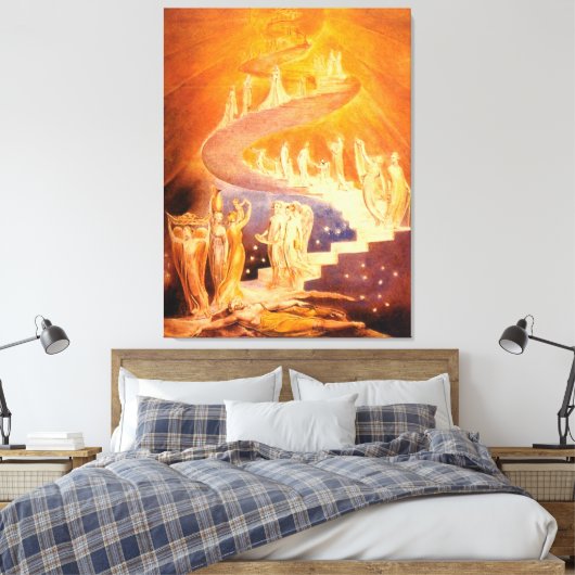 Toile Le rêve de Jacob Par William Blake (Insitu(Chambre))