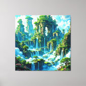 Toile Le rêve de l'arbre de cascade (Recto)