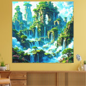 Toile Le rêve de l'arbre de cascade (Insitu(Salon))