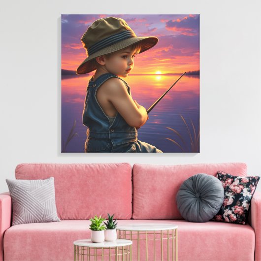 Toile Le rêve de Little Angler (Insitu(Salon))