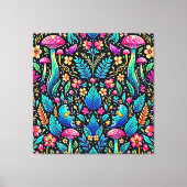 Toile Le rêve enchanté de la forêt de champignons (Recto)