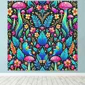 Toile Le rêve enchanté de la forêt de champignons (Insitu (Plancher de Bois))