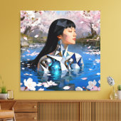 Toile "Le rêve numérique de l’eau" - Un portrait numériq (Insitu(Salon))