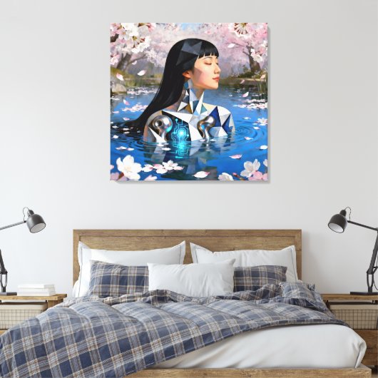 Toile "Le rêve numérique de l’eau" - Un portrait numériq (Insitu(Chambre))