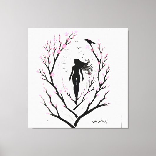 Toile Le rêve Sakura (Recto)