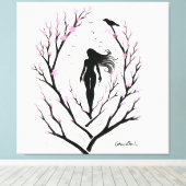 Toile Le rêve Sakura (Insitu (Plancher de Bois))