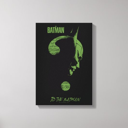 Toile Le Riddler "To the Batman" Question Mark (Recto)