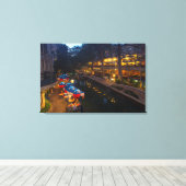 Toile Le Riverwalk À Dusk Dans Le Centre-Ville De San An (Insitu (Plancher de Bois))