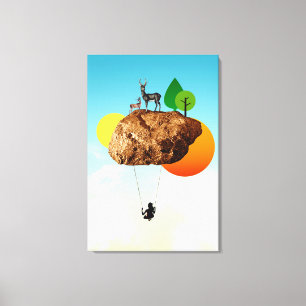 Toile Le rocher de notre existence