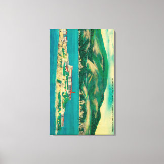 Toile Le Rocher, l'île d'Alcatraz et San Francisco