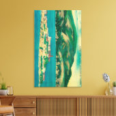 Toile Le Rocher, l'île d'Alcatraz et San Francisco (Insitu(Salon))