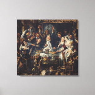 Toile Le roi boit