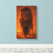 Toile Le Roi des Lions (Insitu (Plancher de Bois))
