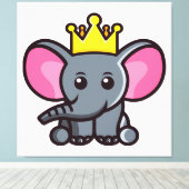 Toile Le roi éléphant (Insitu (Plancher de Bois))