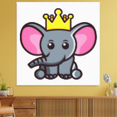 Toile Le roi éléphant (Insitu(Salon))