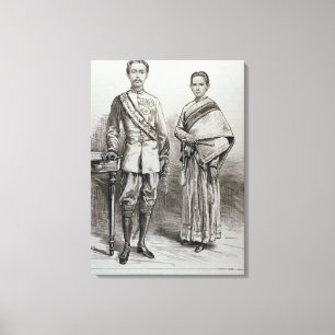 Toile Le roi et la reine du Siam
