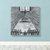 Toile Le roi James I à la Chambre du Parlement, 1624 (Insitu (Plancher de Bois))