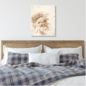 Toile Le roi Lear dans la tempête (stylo et encre de clo (Insitu(Chambre))