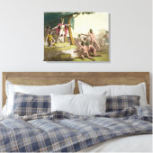 Toile Le roi Manco Capac et la reine Coya Mama reçoivent (Insitu(Chambre))