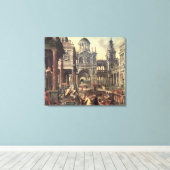 Toile Le roi Salomon et la reine de Saba (Insitu (Plancher de Bois))