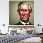 Toile Le roi souriant Charles III Mur Art (Insitu(Chambre))