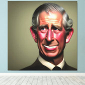 Toile Le roi souriant Charles III Mur Art (Insitu (Plancher de Bois))