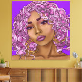 Toile Le Rose Est Beau (Insitu(Salon))