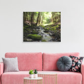 Toile Le ruisseau paisible dans les bois (Insitu(Salon))