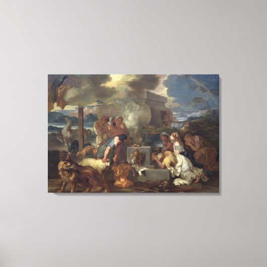 Toile Le Sacrifice de Noé, vers 1640 (Recto)