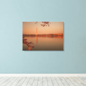 Toile Le Sakura de Washington est sunset. (Insitu (Plancher de Bois))
