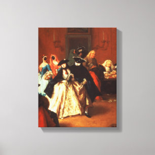 Toile Le salon (huile sur la toile)