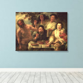 Toile Le Satyr et les paysans (Insitu (Plancher de Bois))