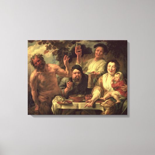 Toile Le Satyr et les paysans (Recto)