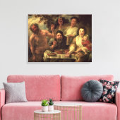 Toile Le Satyr et les paysans (Insitu(Salon))