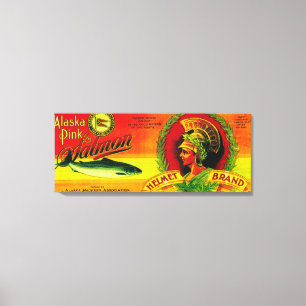 Toile Le saumon de casque peut LabelLoring, AK