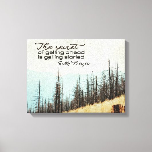 Toile Le Secret D'Avancer (Recto)