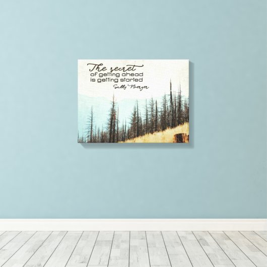 Toile Le Secret D'Avancer (Insitu (Plancher de Bois))