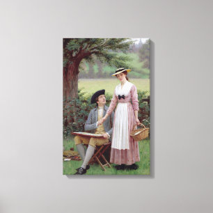 Toile Le Seigneur de Burleigh et sa charmante Dame