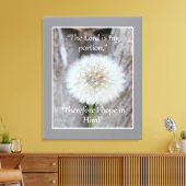 Toile Le Seigneur est ma partie Bible Écriture Citation  (Insitu(Salon))