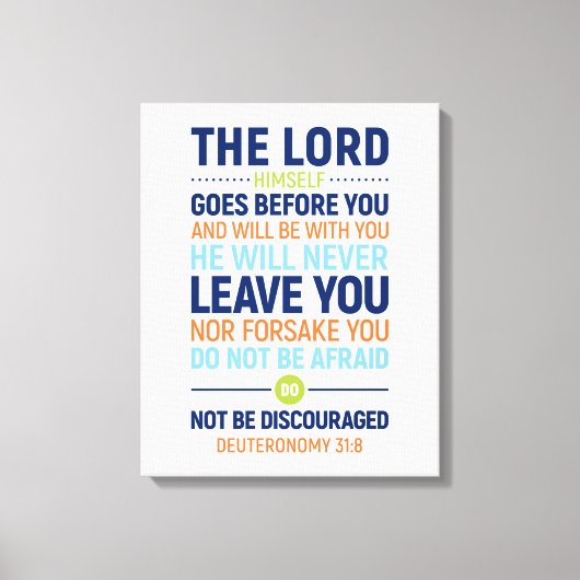 Toile Le Seigneur Lui-Même Va Devant Vous, Deutéronome 3 (Recto)