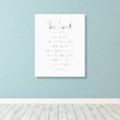 Toile Le Seigneur Vous Bénit Et Vous Garde, Numéros 6:24 (Insitu (Plancher de Bois))