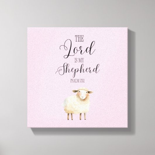 Toile Le Seigneur Whimsical est Mon Pasteur Psaume 23:1 (Recto)