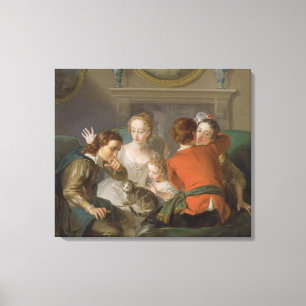 Toile Le sens du contact, c.1744-47 (huile sur la toile)