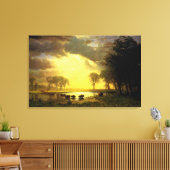 Toile Le sentier Buffalo d'Albert Bierstadt, 1867 (Insitu(Salon))