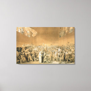 Toile Le serment de court de tennis, le 20 juin 1789,