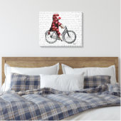 Toile Le singe de choc sur vélo (Insitu(Chambre))