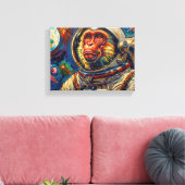 Toile Le Singe Parti au Ciel-6 (Insitu(Salon))