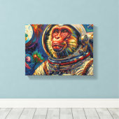 Toile Le Singe Parti au Ciel-6 (Insitu (Plancher de Bois))