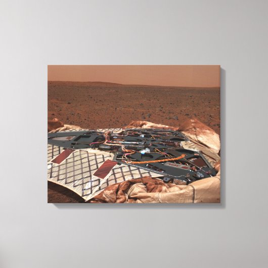 Toile Le site d'atterrissage du rover (Recto)